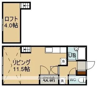 ポートタウン(ポートタウン)【1-B号室】の間取り