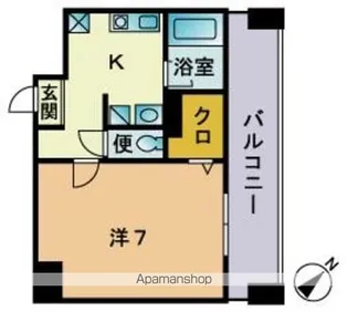 ジェイホーマー西新【5階】の間取り