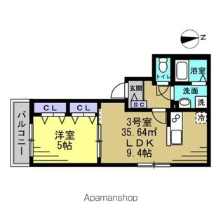 フェニックス南流山【2階】の間取り