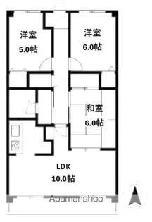 クリーンハイツ越智Ⅱ【202号室】の間取り