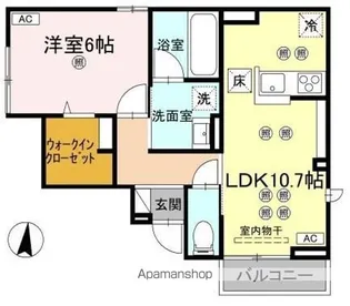 ステラヴィータ B棟【1階】の間取り
