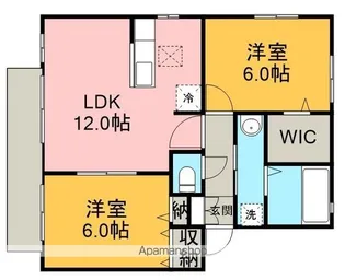 メゾン・アンソレイユ Ⅵ【1階】の間取り