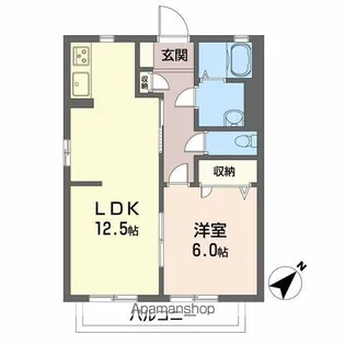 ハイム 穴師の里【2階】の間取り