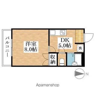 ベルウッドハイム【203号室】の間取り