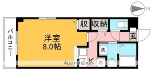 ドエル森の木Ⅱ【3階】の間取り
