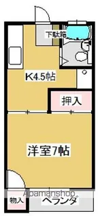 コーポたちばな【2階】の間取り