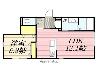 ヴィブレイン博多【201号室】の間取り