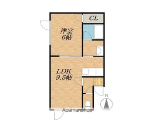 みなみ野ハイツ【1階】の間取り