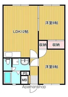 シエルテラス大王谷【302号室】の間取り