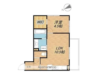 エスポワール【102号室】の間取り