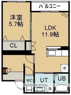 INFINITY松陰町(インフィニティマツカゲチョウ)【103号室】の間取り