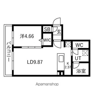 EFFECT麻生【4階】の間取り