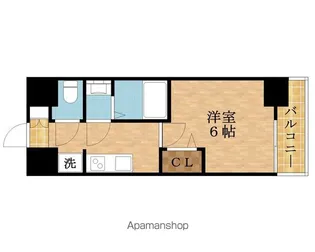 ワールドアイ大阪城EASTⅢ【6階】の間取り