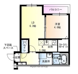 フジパレス岸和田駅前I番館【3階】の間取り