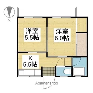 佐伯ハイツ【208号室】の間取り
