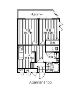 ダイヤモンドクレスト南柏【1階】の間取り