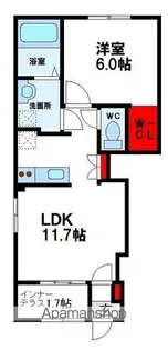 MAISON STELLA MON【101号室】の間取り