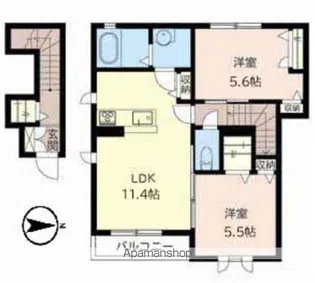 RAFFINE COURT【2階】の間取り
