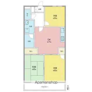 ぴあはくさん【1階】の間取り