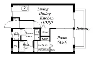 コーポGEN【202号室】の間取り