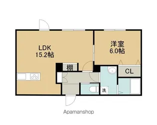 GRAND COURT B【2階】の間取り