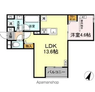 MOCRAFT南小岩【1階】の間取り