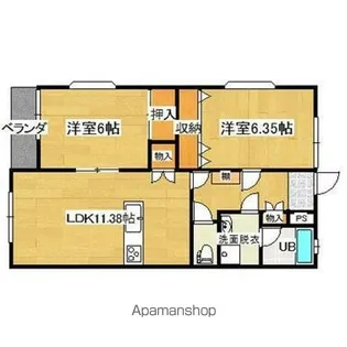 諏訪弐番館【1階】の間取り