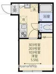 ステラ西小岩【103号室】の間取り