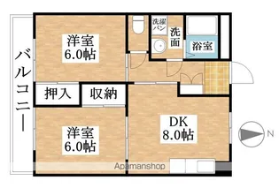 グレース犬山Ⅰ【1D号室】の間取り