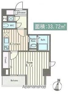 ベルジェ東陽町【1階】の間取り