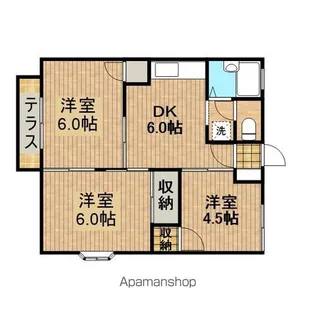 コーポばりあんと【1階】の間取り