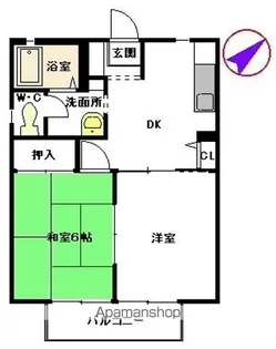 アネックス新小路【1階】の間取り