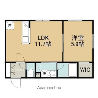 ピオネロ恵庭Ⅰ【402号室】の間取り