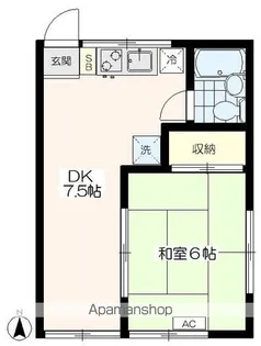 コーポミナミ【2階】の間取り