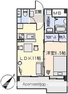 ヴォナローテ志免の杜【2階】の間取り