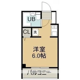 スカイコート函館【4階】の間取り