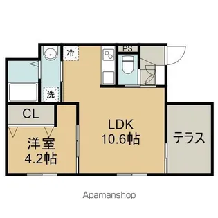 エクセル黄金北【103号室】の間取り