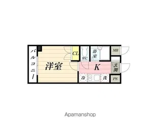 CASION鶴見第1【105号室】の間取り