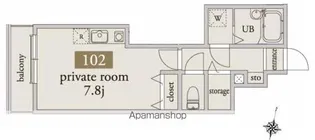 アーベインテラス桜台【1階】の間取り