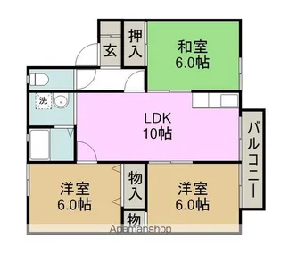 パークサイドエクセル【2階】の間取り