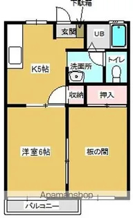 コートビレッジ舘野Ⅰ【1階】の間取り