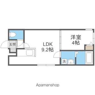 MARRIOTT F ビレッジ【203号室】の間取り