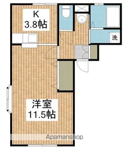 メイユール【201号室】の間取り
