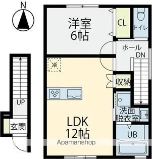 LIGNORA宮竹【205号室】の間取り