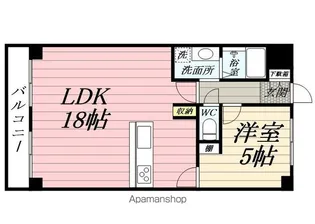 アンサンブル岸谷【1階】の間取り