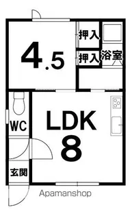 コーポ林【201号室】の間取り