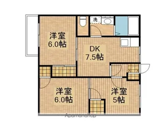 APA KIT B棟【1階】の間取り