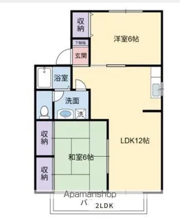 リバーサイド加納B棟【1階】の間取り