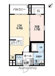 ROBOT HOME 今宿Ⅱ【3階】の間取り