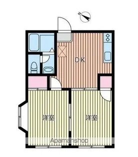 サンコーポ南林間【2階】の間取り